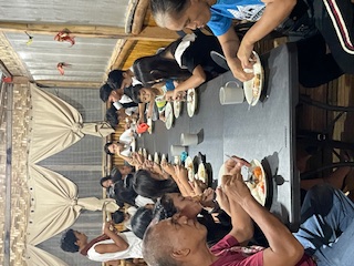 Children eating together